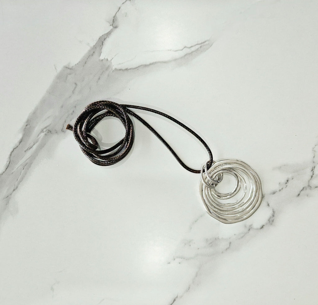 SILVER BOHEMIAN SPIRAL PENDANT
