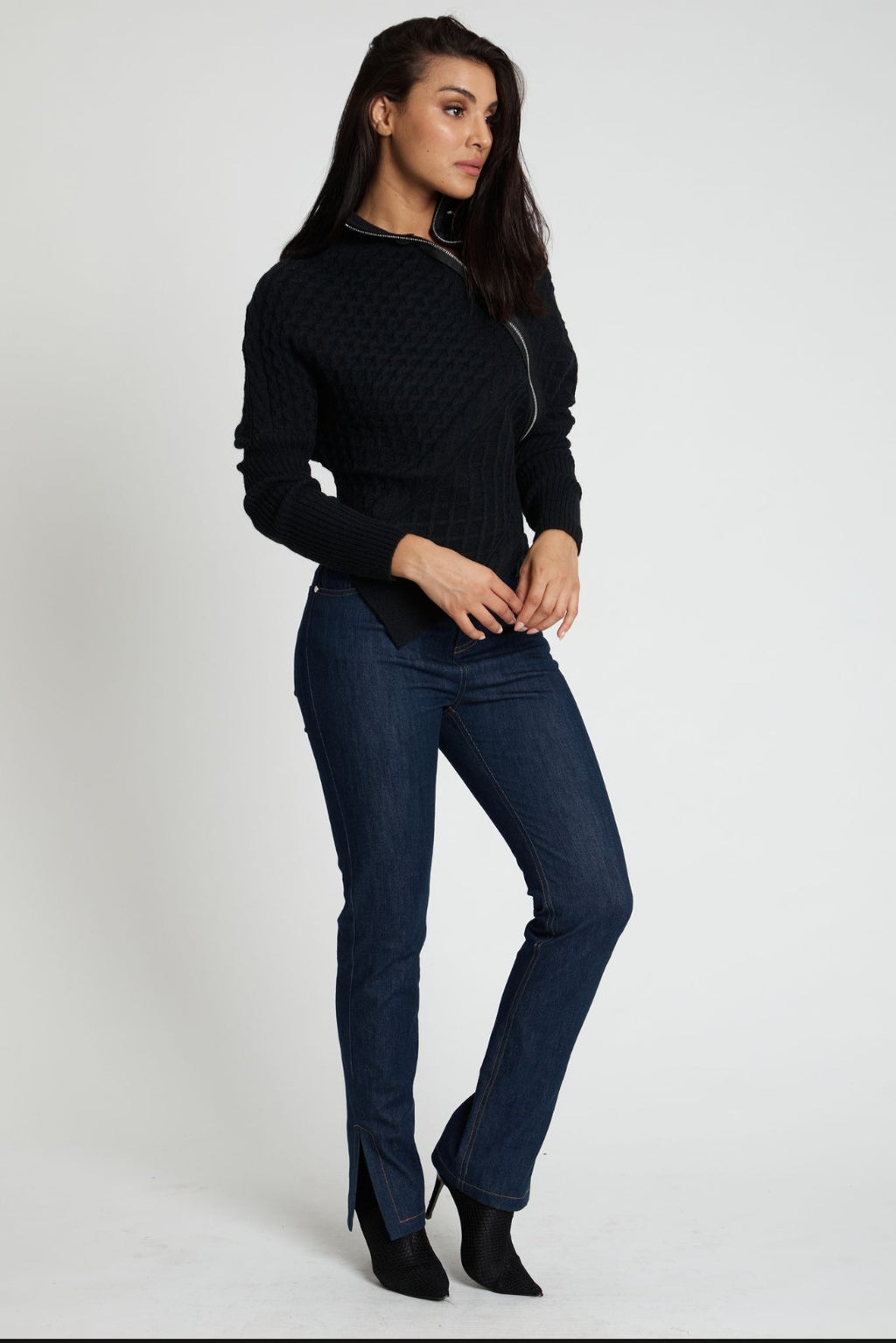 Zipper Knit - Black
