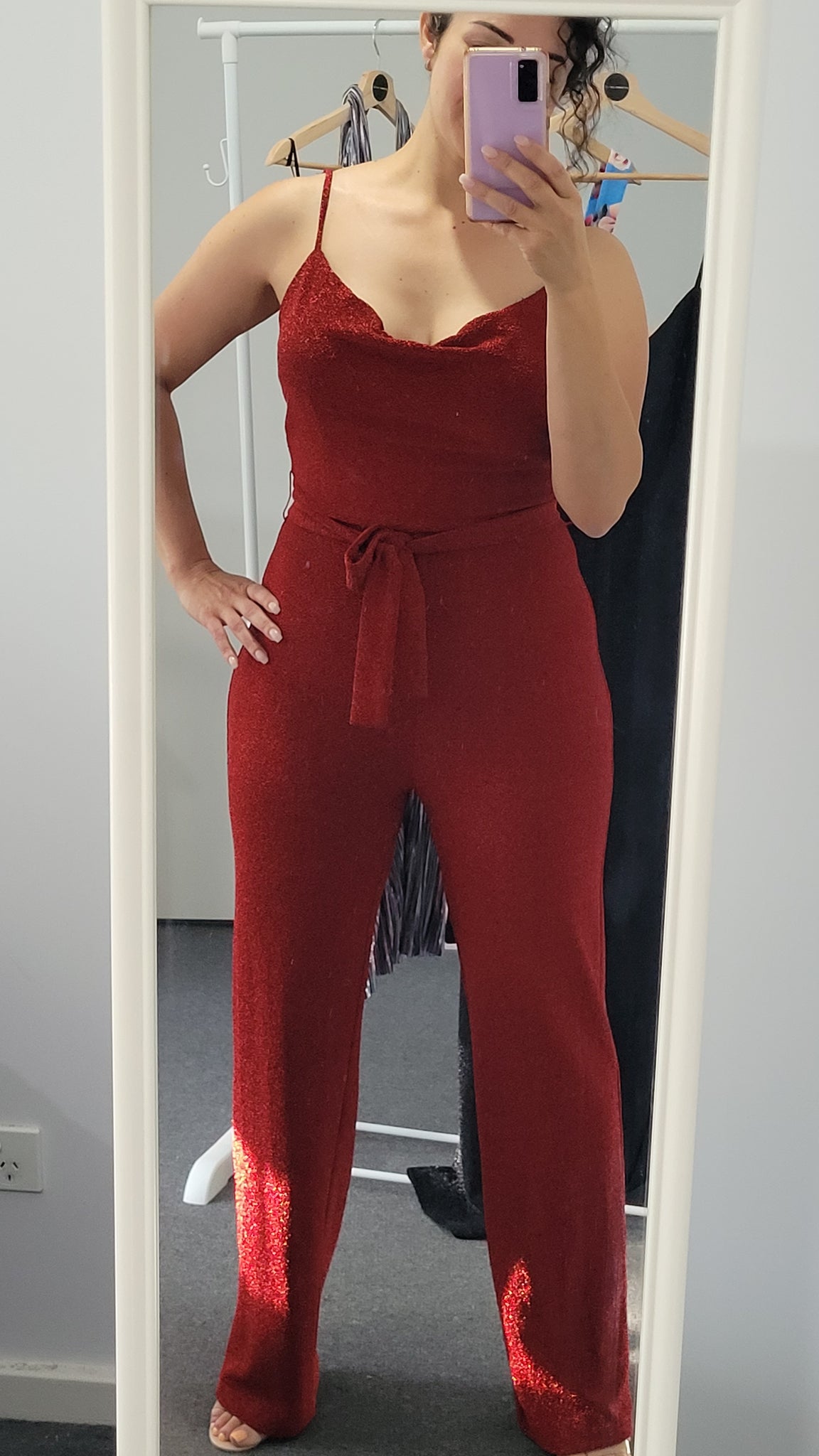 UNLEASH JUMPSUIT - RED