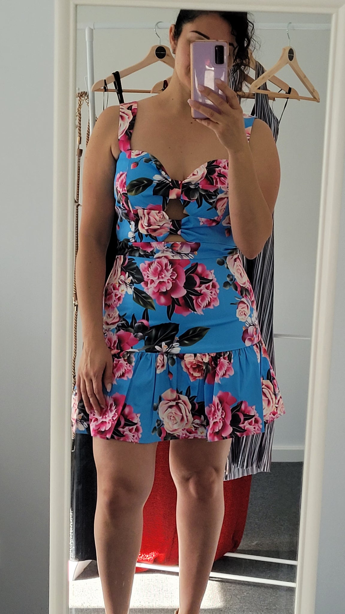 LIFT ME UP FRILL DRESS - FLORAL