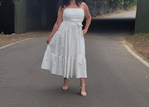 SABRINA DRESS WHITE