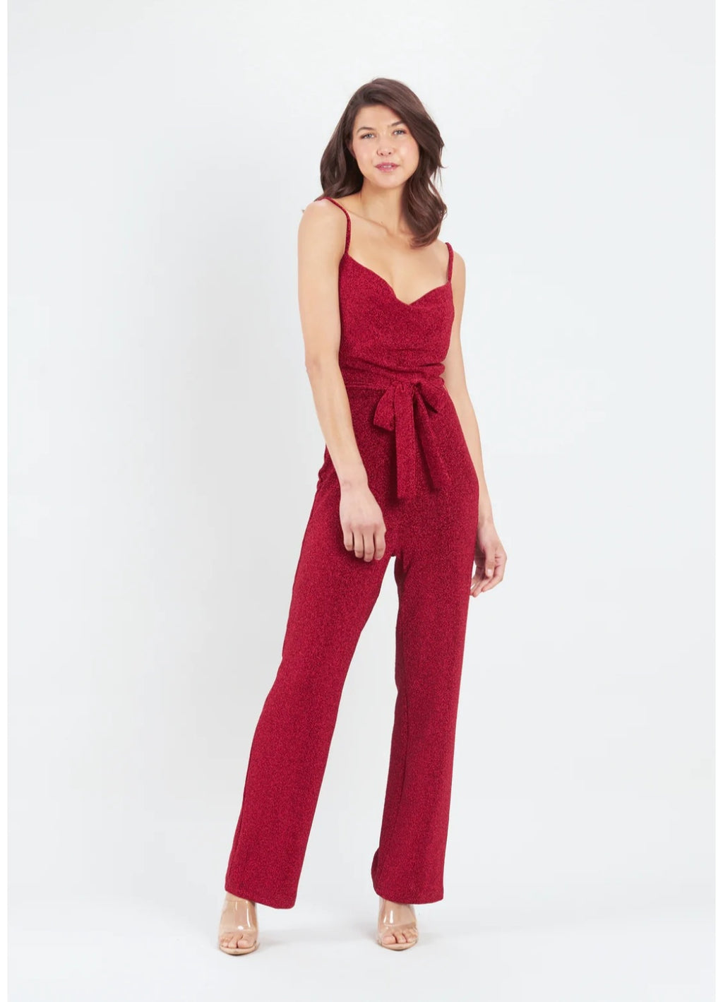 UNLEASH JUMPSUIT - RED