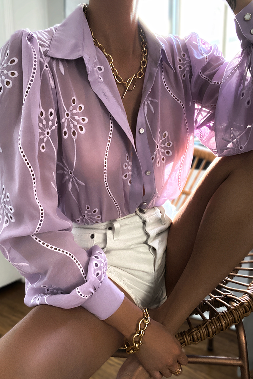 ELISE BLOUSE - LILAC