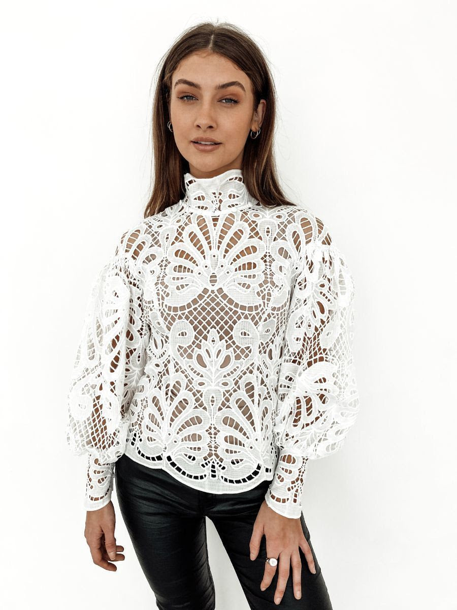 VICTORIA BLOUSE - WHITE