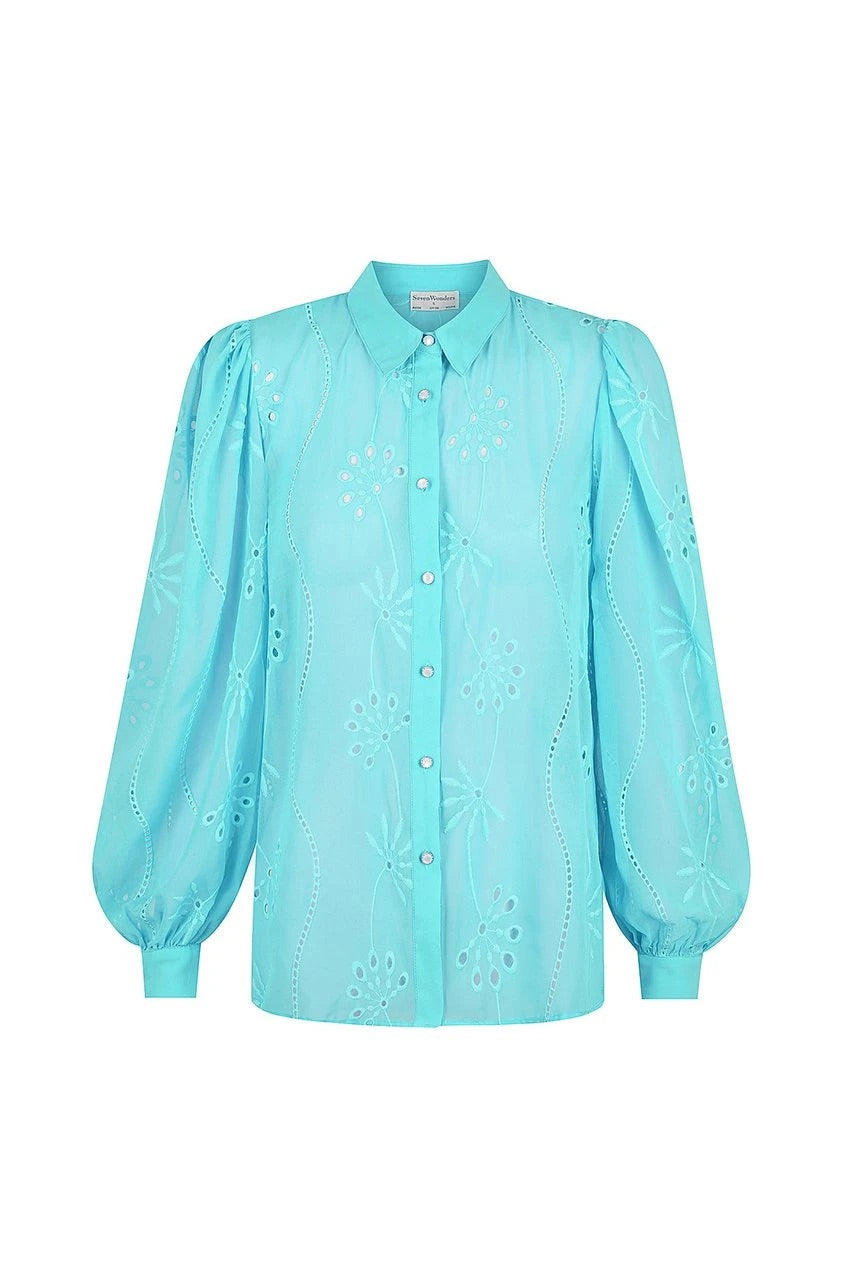 ELISE BLOUSE - AQUA