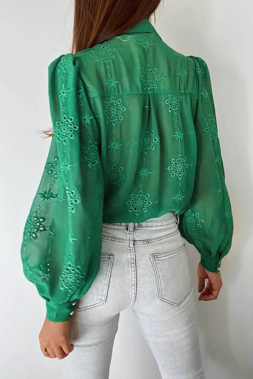 ELISE BLOUSE - EMERALD