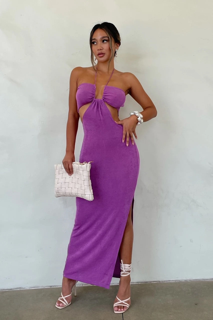 JODI MIDI DRESS - GRAPE