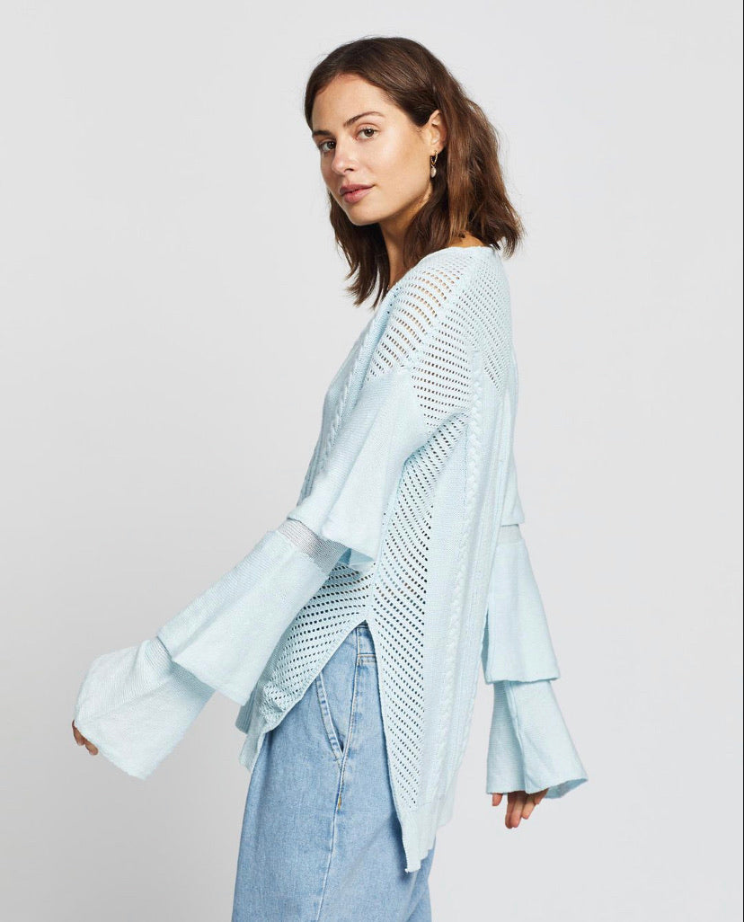 CLOUD NINE SWEATER - SKY BLUE