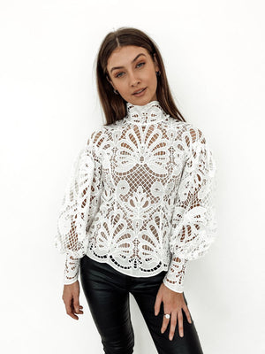 VICTORIA BLOUSE - WHITE