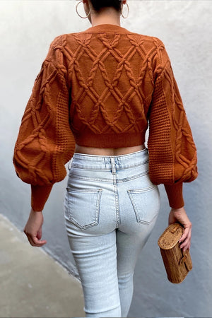 SADIE CARDIGAN - TOBACCO