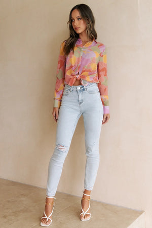 BEC SHIRT - SAGE FLORAL
