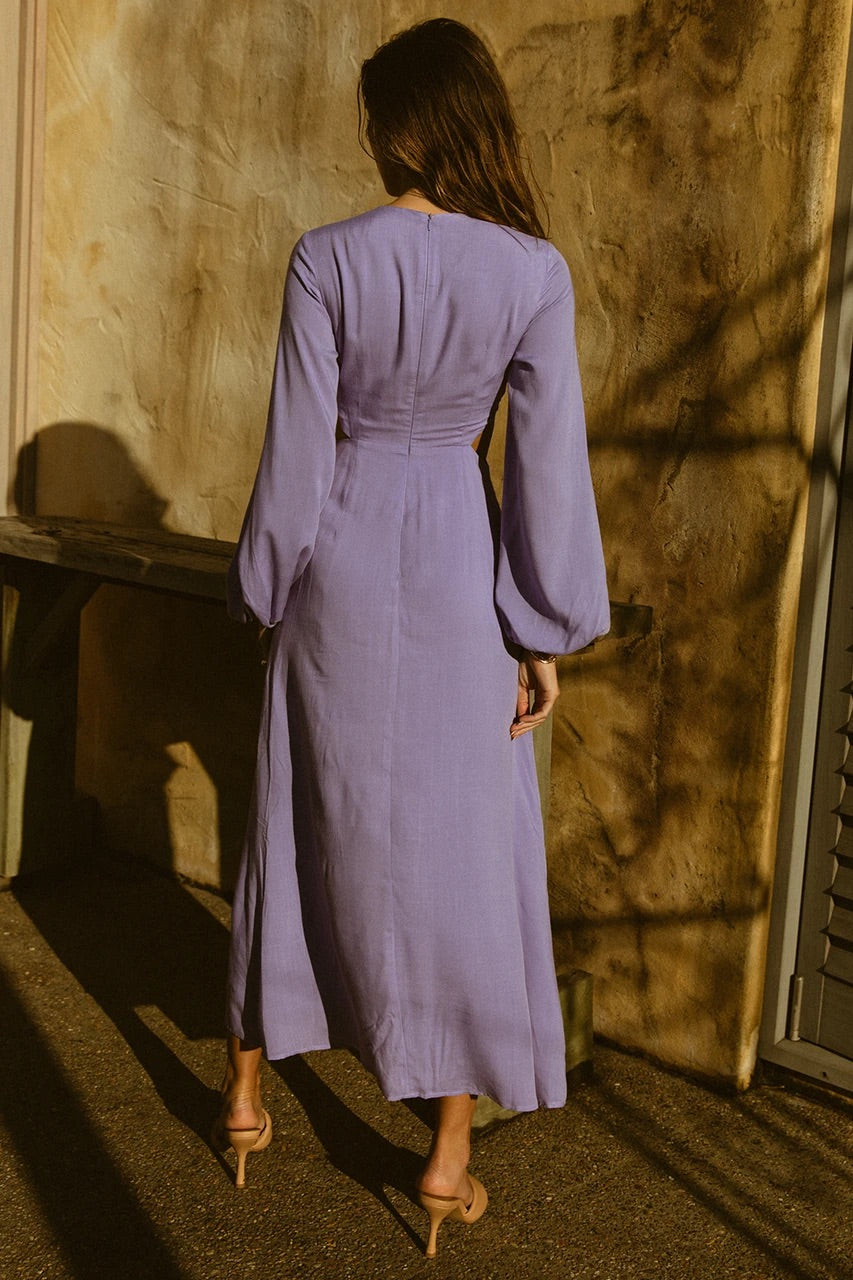 SANDRA MIDI DRESS - LAVENDER